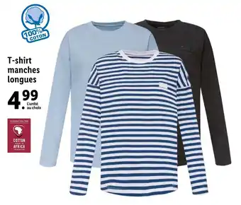 Lidl T-shirt manches longues offre
