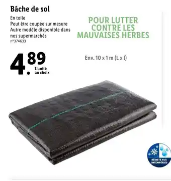 Lidl Bâche de sol offre