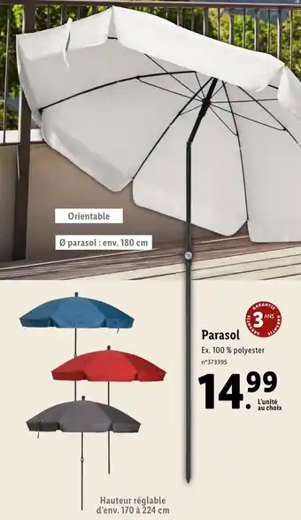 Lidl Parasol offre
