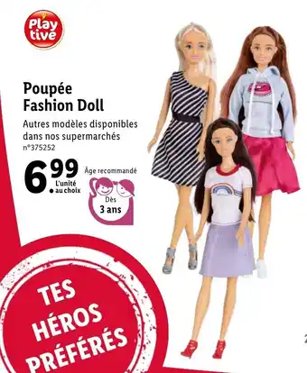 Lidl Poupée fashion doll offre