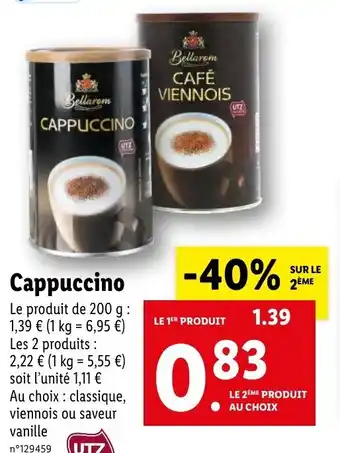 Lidl Cappuccino offre