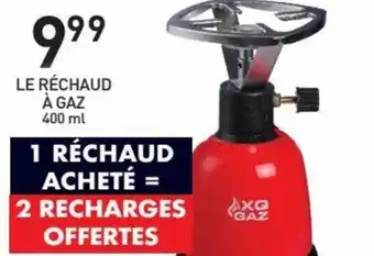 Le réchaud à gaz