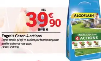 Engrais gazon 4 actions