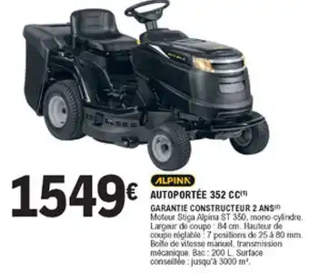 E.Leclerc Brico Autoportée 352 CC offre