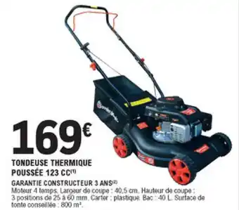 E.Leclerc Brico Tondeuse thermique poussé 123 CC offre