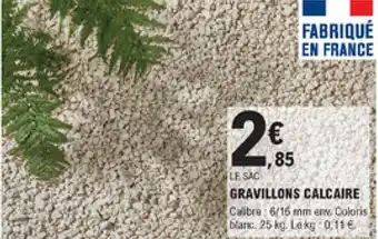 E.Leclerc Brico Gravillons calcaire offre