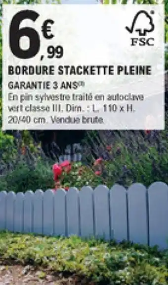 E.Leclerc Brico Bordure stackette pleine offre