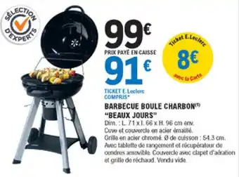E.Leclerc Brico Barbecue boule charbon offre