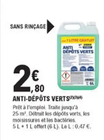 E.Leclerc Brico Anti-dépôts verts offre