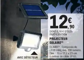 E.Leclerc Brico Projecteur solaire offre