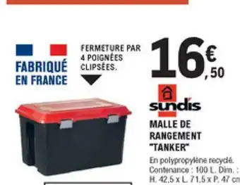 E.Leclerc Brico Malle de rangement tanker offre