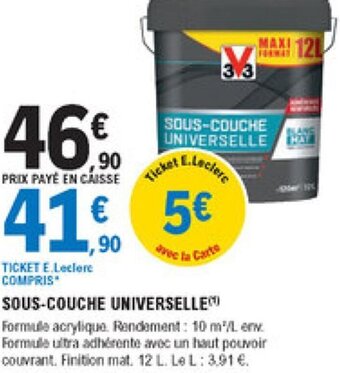 E.Leclerc Brico Sous-couche universelle offre