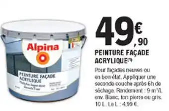 E.Leclerc Brico Peinture Façade acrylique offre
