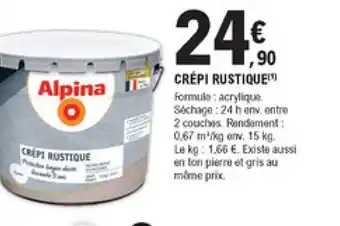 E.Leclerc Brico Crépi rustique offre