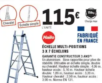 Échelle multi-positions 3x7 Échelons