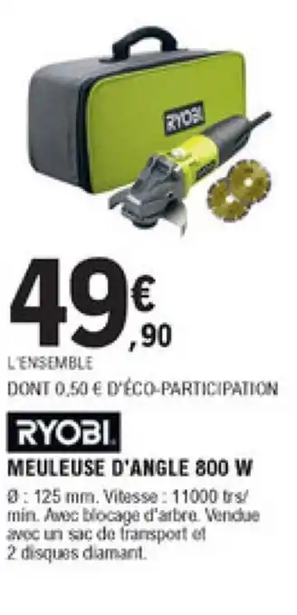 E.Leclerc Brico Meuleuse d'angle 800w offre