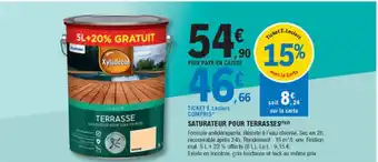 E.Leclerc Brico Saturateur pour terrasses offre
