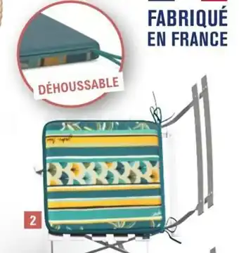 E.Leclerc Galette de chaise déhoussable offre