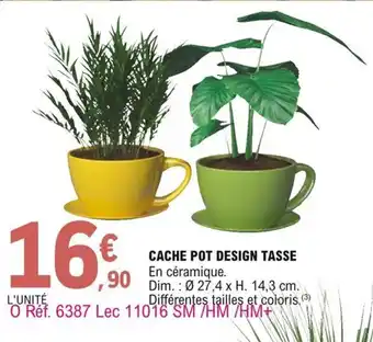 E.Leclerc Cache pot design tasse offre