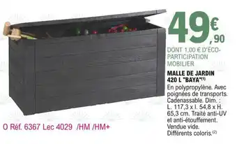 Malle de jardin 420 l "baya"