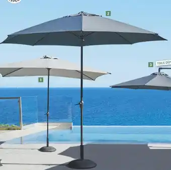 E.Leclerc Parasol droit rectangulaire "beaux jours" offre