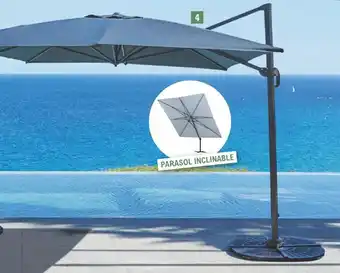 E.Leclerc Parasol excentré 4x4m "beaux jours" offre