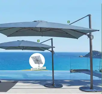 E.Leclerc Parasol excentré 4x3m "beaux jours" offre