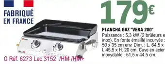 E.Leclerc Plancha gaz "vera 200" offre
