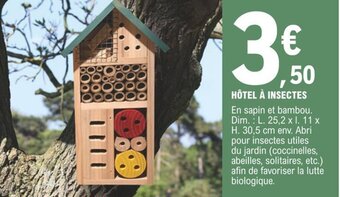 E.Leclerc Hôtel à insectes offre