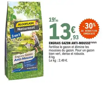 E.Leclerc Engrais gazon anti-mousse offre
