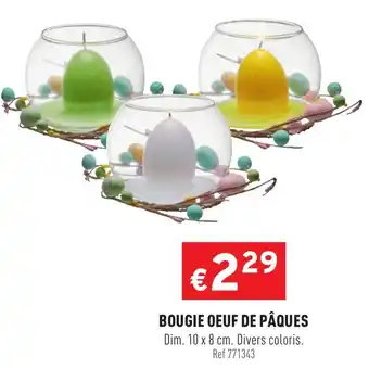 Trafic Bougie Oeuf De Pâques offre