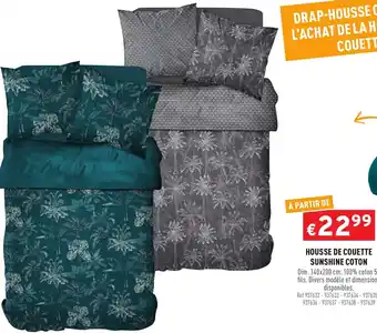 Trafic Housse De Couette Sunshine Coton offre