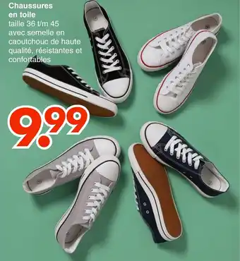 Wibra Chaussures En Toile offre