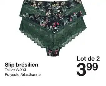 Zeeman Slip Brésilien offre