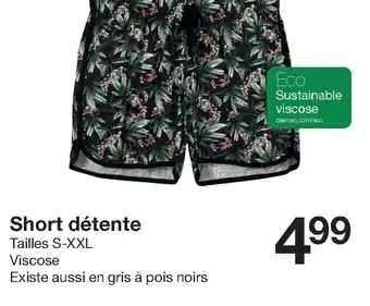 Zeeman Short Détente offre