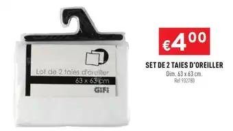 Set De 2 Taies D'Oreiller