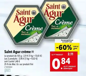 Saint Agur Crème