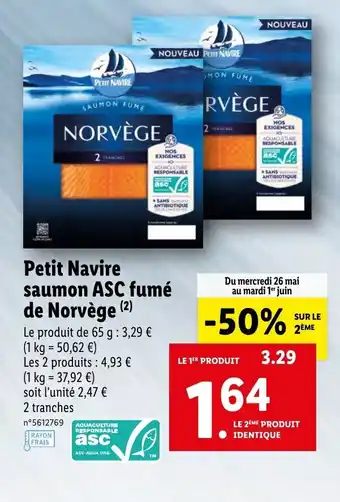 Lidl Petit Navire Saumon offre