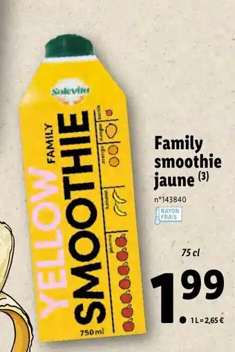 Lidl Family Smoothie Jaune offre