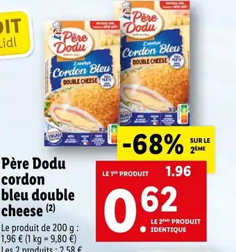 Lidl Père Dodu Cordon Bleu offre