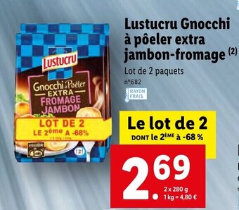 Lidl Lustucru Gnocchi offre