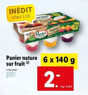 Lidl Panier Nature Sur Fruit offre