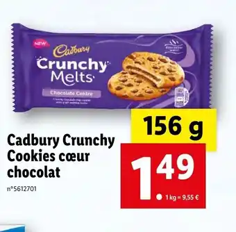 Cadburry Crunchy Cookies cĆur chocolat