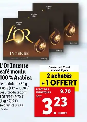 Lidl L'Or Intense Café Moulo offre