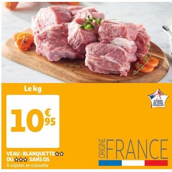 Auchan Supermarché Veau : blanquette § § ou §§§ sans os offre