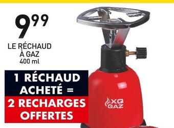 Le réchaud à gaz