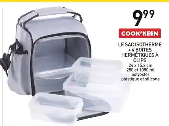 Stokomani Cook'keen le sac isotherme + 4 boîtes hermétiques à clips offre