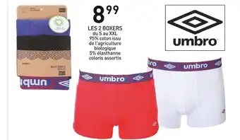 Stokomani Umbro les 2 boxers offre