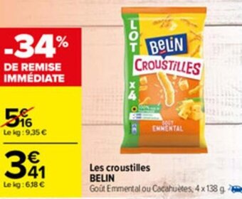 Carrefour Les croustilles BELIN offre
