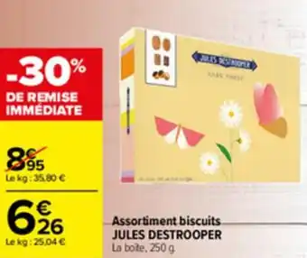 Carrefour Assortiment biscuits JULES DESTROOPER offre